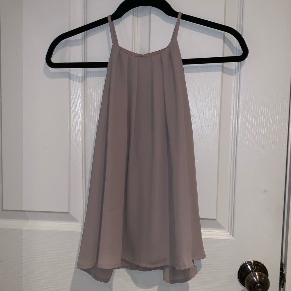 Beige chiffon blouse